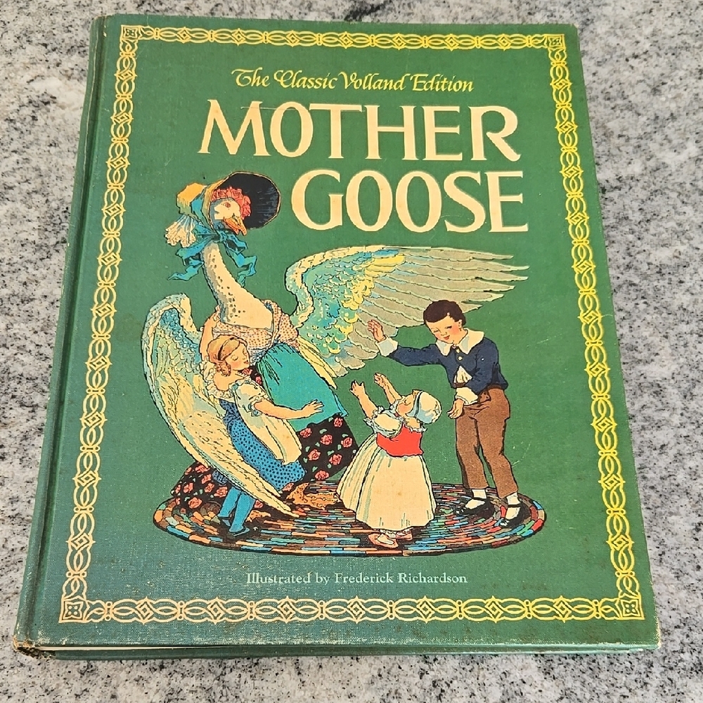 The Classic Volland Edition 1971 Mother Goose Children's Story Book